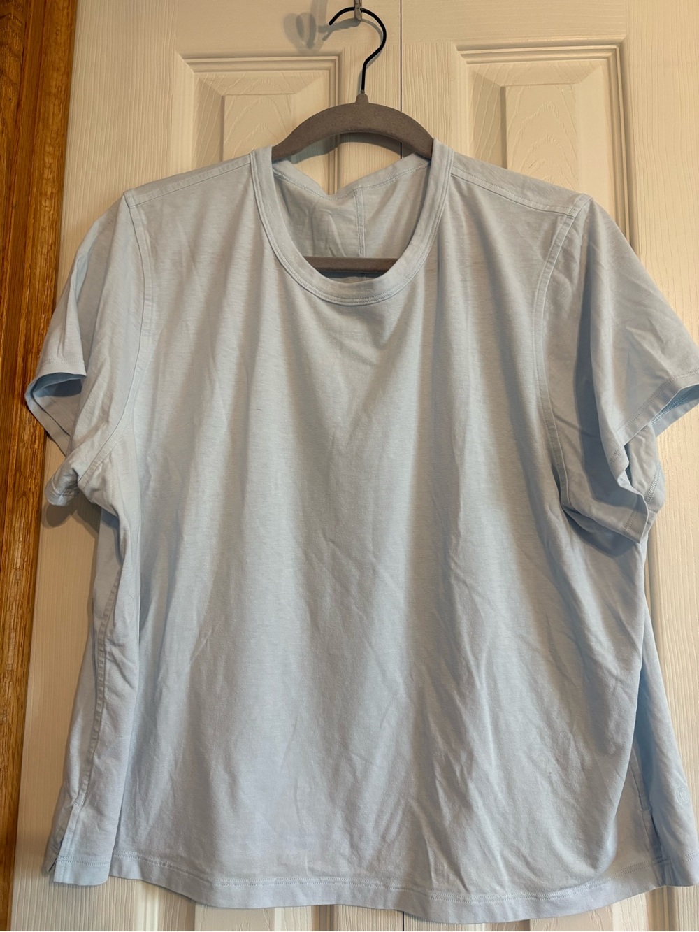 Classic Fit Cotton Blend Lululemon Light Blue T-Shirt
